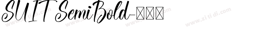 SUIT SemiBold字体转换